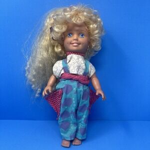 VTG Playskool Dolly Surprise Holly Doll Growing Hair 1987 10 Inch Toy Retro Cute